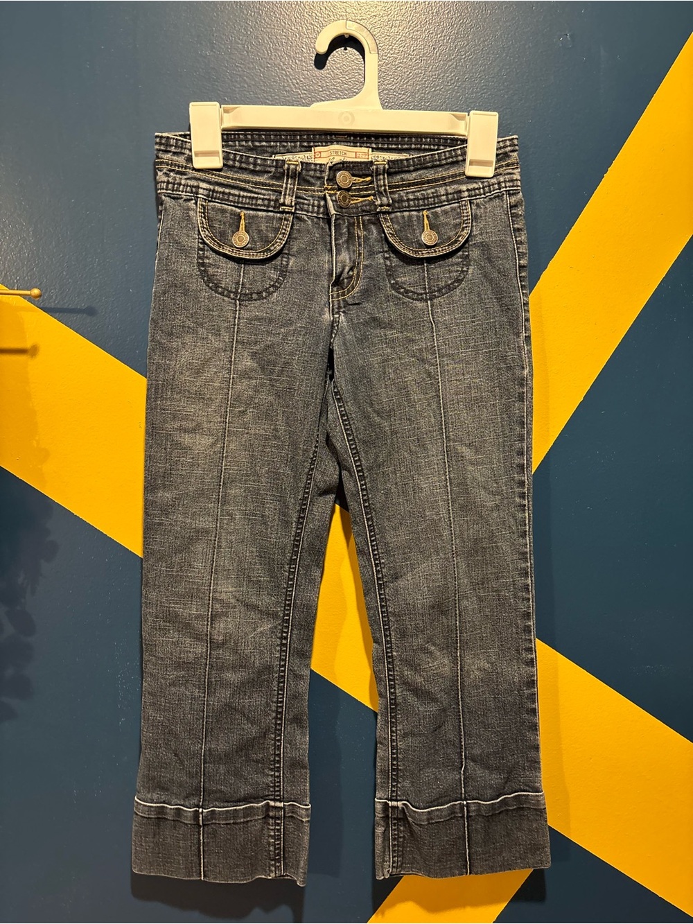 Vintage Levi's Dark Wash Low Rise Capri Jeans EUC